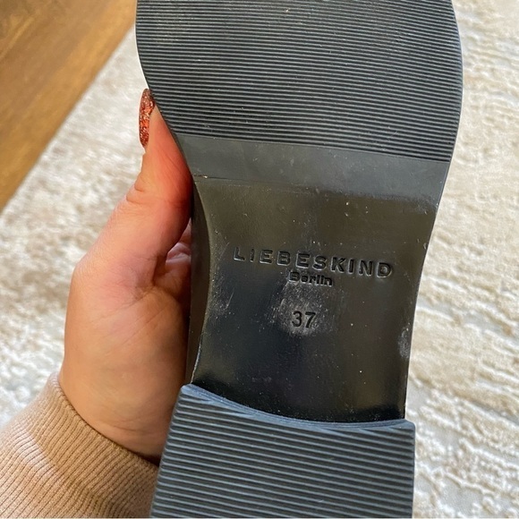 Liebeskind Black Leather Ankle Boots Chelsea Boots Booties: 37 - Picture 8 of 16